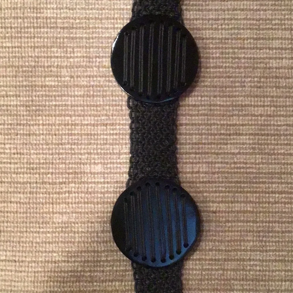 Etcetera  Mesh Toggle Belt-Black -Fits up to 39” - Picture 4 of 4